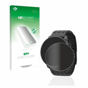 Front side of a product packaging with the brand logo upscreen. Next to it is the device Suunto 9 Peak Pro shown with the corr