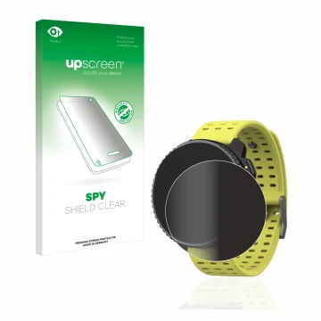 Front side of a product packaging with the brand logo upscreen. Next to it is the device Suunto Vertical shown with the corres