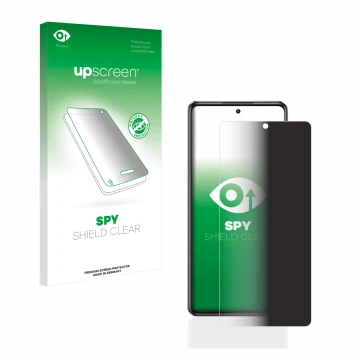 Front side of a product packaging with the brand logo upscreen. Next to it is the device Infinix Note 30 5G shown with the cor