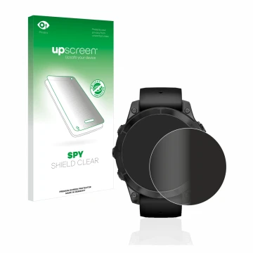 Front side of a product packaging with the brand logo upscreen. Next to it is the device Garmin Epix Pro (Gen 2) (47 mm) shown
