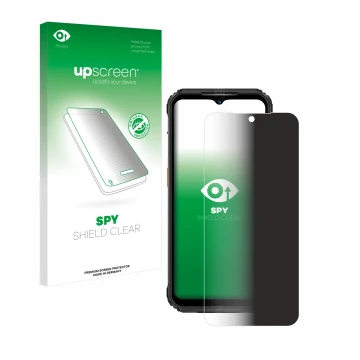 Front side of a product packaging with the brand logo upscreen. Next to it is the device Ulefone Armor 21 shown with the corre