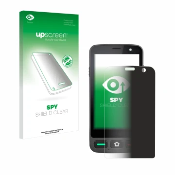 Front side of a product packaging with the brand logo upscreen. Next to it is the device Brondi Amico Pocket shown with the co