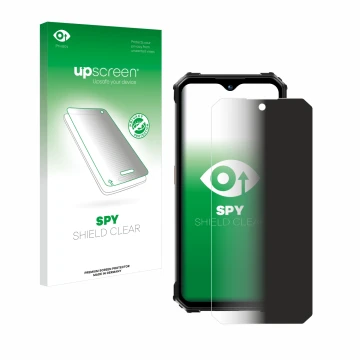 Front side of a product packaging with the brand logo upscreen. Next to it is the device Oukitel WP26 shown with the correspon
