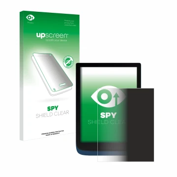 Front side of a product packaging with the brand logo upscreen. Next to it is the device Vivlio InkPad 3 shown with the corres