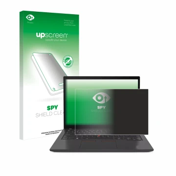 Front side of a product packaging with the brand logo upscreen. Next to it is the device Lenovo ThinkPad P14s Gen 4 shown with