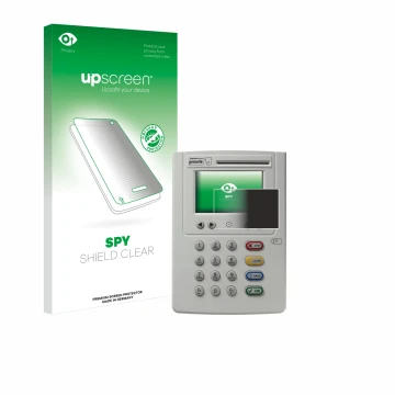 Front side of a product packaging with the brand logo upscreen. Next to it is the device ingenico eHealth ORGA Neo 6141 shown 