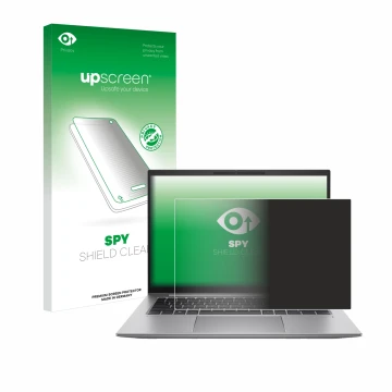 Front side of a product packaging with the brand logo upscreen. Next to it is the device HP Zbook Firefly 14 G10 shown with th