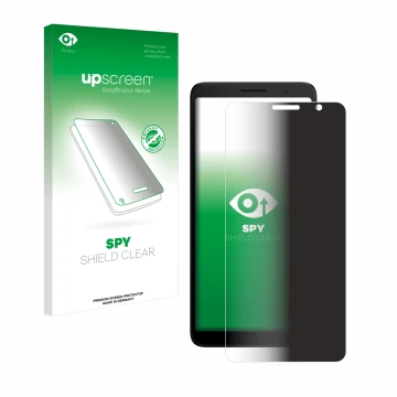 Front side of a product packaging with the brand logo upscreen. Next to it is the device TCL 501 shown with the corresponding 