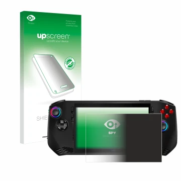 Front side of a product packaging with the brand logo upscreen. Next to it is the device MSI Claw A1M shown with the correspon