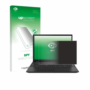 Front side of a product packaging with the brand logo upscreen. Next to it is the device Lenovo ThinkPad P16s Gen 2 shown with