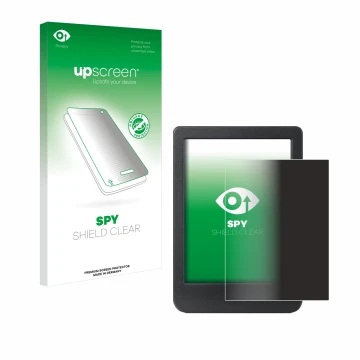 Front side of a product packaging with the brand logo upscreen. Next to it is the device Kobo Clara BW shown with the correspo