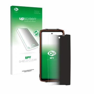 Front side of a product packaging with the brand logo upscreen. Next to it is the device Blackview Oscal Pilot 2 shown with th