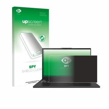 Front side of a product packaging with the brand logo upscreen. Next to it is the device ASUS VivoBook Pro 15 OLED N6506 shown