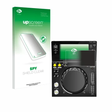 Front side of a product packaging with the brand logo upscreen. Next to it is the device Pioneer XDJ -700 shown with the corre