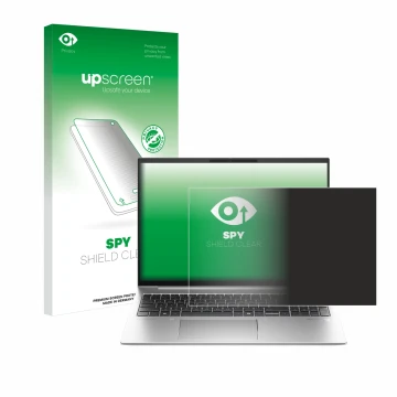 Front side of a product packaging with the brand logo upscreen. Next to it is the device HP EliteBook 860 G11 shown with the c