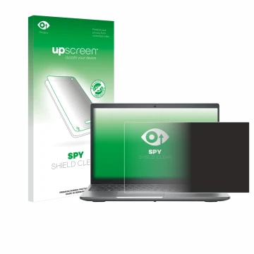 Front side of a product packaging with the brand logo upscreen. Next to it is the device Dell Precision 3580 shown with the co