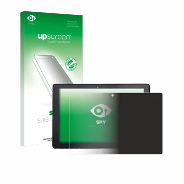 Front side of a product packaging with the brand logo upscreen. Next to it is the device Awow AiBook 10 shown with the corresp