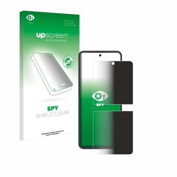Front side of a product packaging with the brand logo upscreen. Next to it is the device Nubia Flip 5G shown with the correspo