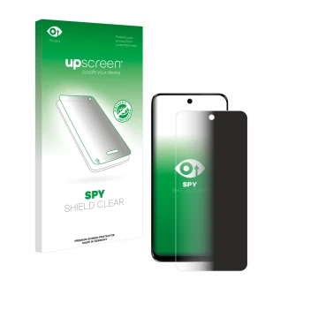 Front side of a product packaging with the brand logo upscreen. Next to it is the device Motorola G34 5G shown with the corres