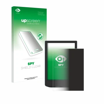 Front side of a product packaging with the brand logo upscreen. Next to it is the device Vivlio Light HD Color shown with the 