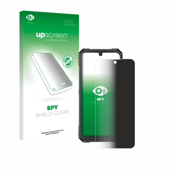 Front side of a product packaging with the brand logo upscreen. Next to it is the device Cubot King Kong Star 2 shown with the