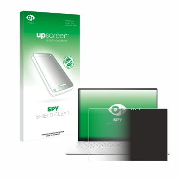 Front side of a product packaging with the brand logo upscreen. Next to it is the device ASUS ZenBook S 14 UX5406 shown with t