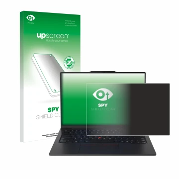 Front side of a product packaging with the brand logo upscreen. Next to it is the device Lenovo ThinkPad X1 Carbon Gen 13 14