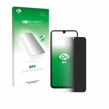 Front side of a product packaging with the brand logo upscreen. Next to it is the device Samsung Galaxy A16 4G shown with the 