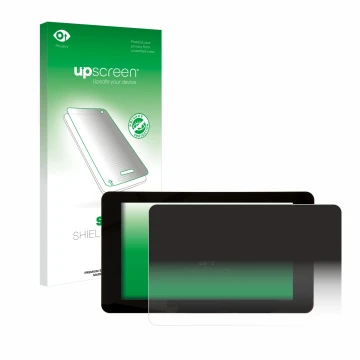 Front side of a product packaging with the brand logo upscreen. Next to it is the device Raspberry Pi Touchscreen 2 (7