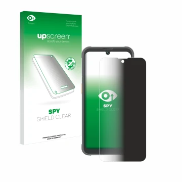 Front side of a product packaging with the brand logo upscreen. Next to it is the device Blackview BV5200 Pro shown with the c