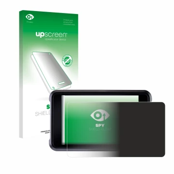 Front side of a product packaging with the brand logo upscreen. Next to it is the device Atomos Shogun Classic shown with the 
