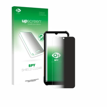 Front side of a product packaging with the brand logo upscreen. Next to it is the device myPhone Hammer Construction 2 Thermal