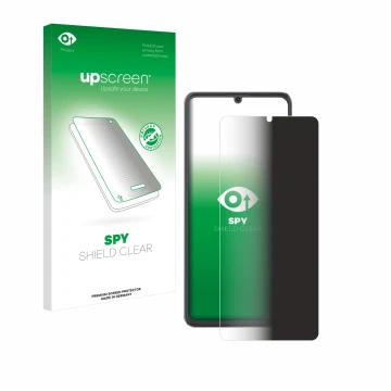 Front side of a product packaging with the brand logo upscreen. Next to it is the device Cubot A20 shown with the correspondin