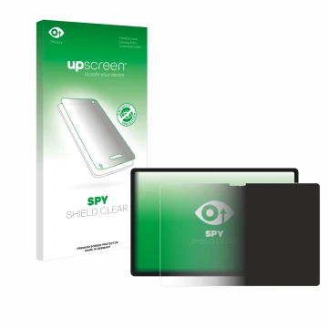 Front side of a product packaging with the brand logo upscreen. Next to it is the device Lenovo Yoga Tab 2025 shown with the c