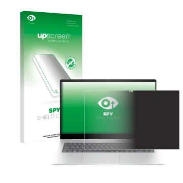 Front side of a product packaging with the brand logo upscreen. Next to it is the device HP Envy 17-da0777ng shown with the co