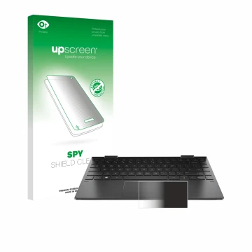 Front side of a product packaging with the brand logo upscreen. Next to it is the device HP Envy x360 (13-X) (ONLY Touch Track