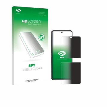 Front side of a product packaging with the brand logo upscreen. Next to it is the device Motorola Razr 60 shown with the corre