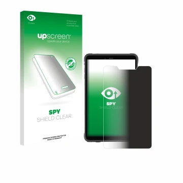 Front side of a product packaging with the brand logo upscreen. Next to it is the device Ulefone Armor Pad Pro shown with the 