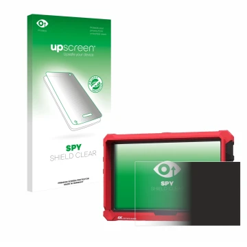 Front side of a product packaging with the brand logo upscreen. Next to it is the device Lilliput A7s 7