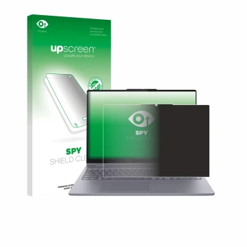 Front side of a product packaging with the brand logo upscreen. Next to it is the device Lenovo IdeaPad 5 2-in-1 14AKP10 shown