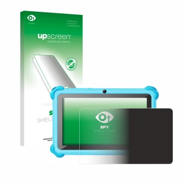 Front side of a product packaging with the brand logo upscreen. Next to it is the device zcobro KIDS710 7