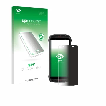 Front side of a product packaging with the brand logo upscreen. Next to it is the device Ulefone Armor 15 shown with the corre