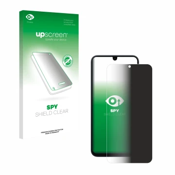 Front side of a product packaging with the brand logo upscreen. Next to it is the device Samsung Galaxy A17 5G shown with the 
