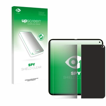 Front side of a product packaging with the brand logo upscreen. Next to it is the device Google Pixel 10 Pro Fold (Inner displ