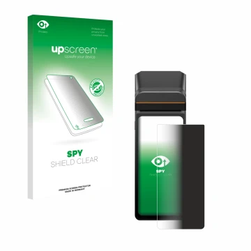 Front side of a product packaging with the brand logo upscreen. Next to it is the device Sunmi V3H shown with the correspondin