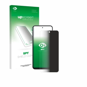 Front side of a product packaging with the brand logo upscreen. Next to it is the device Infinix Smart 10 shown with the corre