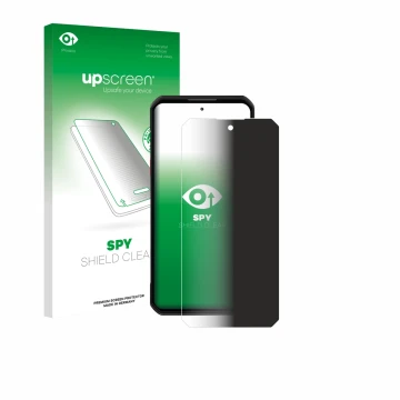 Front side of a product packaging with the brand logo upscreen. Next to it is the device Oukitel WP60 shown with the correspon