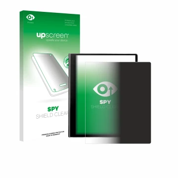 Front side of a product packaging with the brand logo upscreen. Next to it is the device eazeye Paper 2.0 shown with the corre