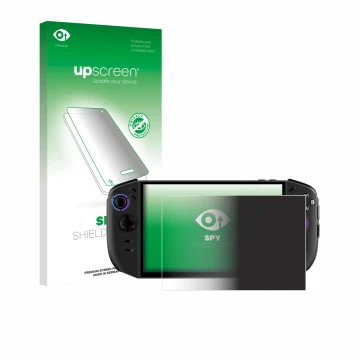 Front side of a product packaging with the brand logo upscreen. Next to it is the device Lenovo Legion Go Gen 2 shown with the