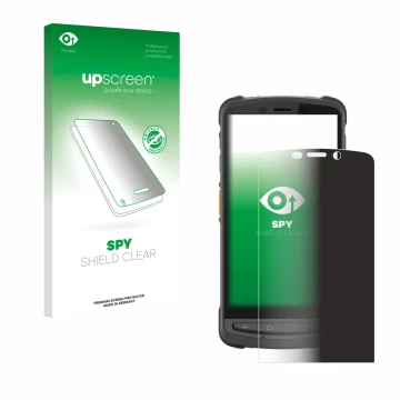 Front side of a product packaging with the brand logo upscreen. Next to it is the device Newland MT9055 Orca III shown with th